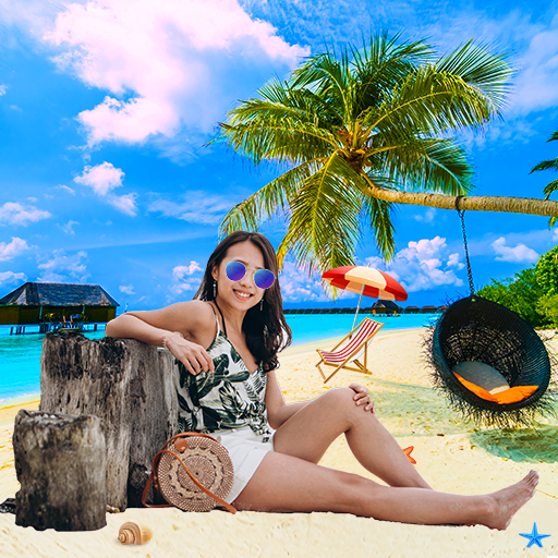 Beach Photo Background Editor icon