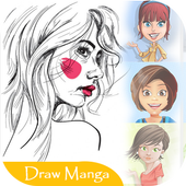 How to draw manga icon