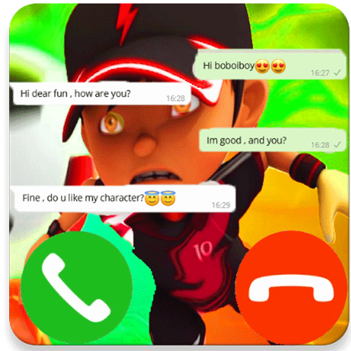 Prank call Boboi boy™ Video and Chat icon