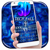 لوحة المفاتيح 3D التكنولوجيا أيقونة