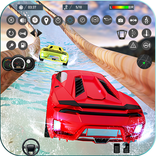 Water Slide Car Race games icon