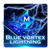 Blue Vortex Lightning Keyboard on 9Apps