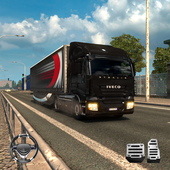 Heavy Truck Driver Transport Cargo 3D आइकन