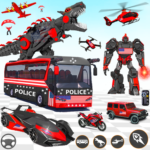 Mech Robot Car Games 3d icon