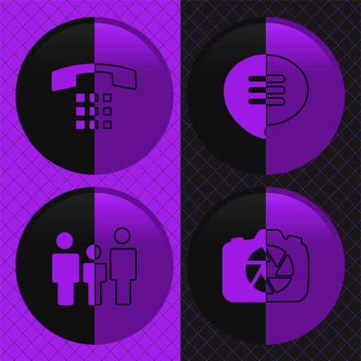 Duplicitous - Two Face Purple Icons icon