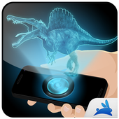 3d Hologram dino simulator icon