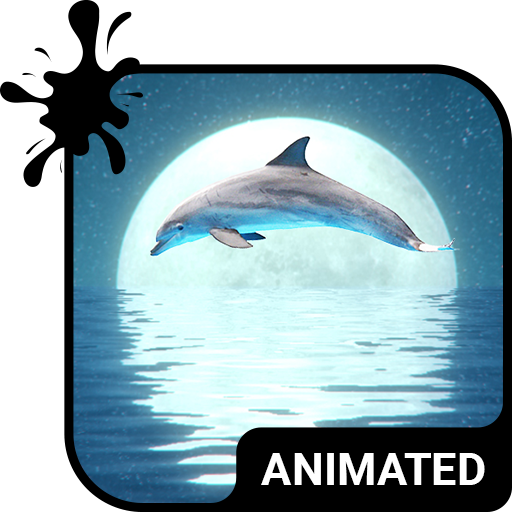 Dolphin Animated Keyboard   Live Wallpaper icon