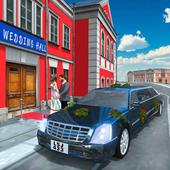 Luxury Wedding Car Simulator: Bridal Car Driving icon
