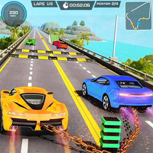 Mega Ramp GT Chained Car Stunts Free icon