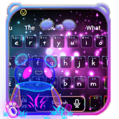 Neon Panda Bear Keyboard icon