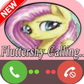 Fluttershy Little Pony call icon