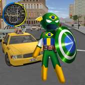 Stickman brazil Capitaine Rope Hero Gangster Crime