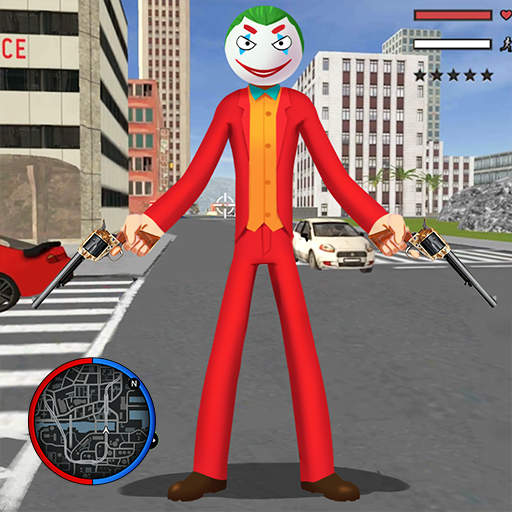 Amazing Joker Stickman Rope Hero Gangster Mafia icon
