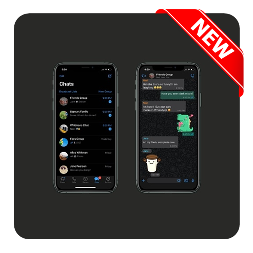 Cara Aktifkan Mode Gelap WA Baru icon