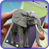 Elephant On Screen Prank icon