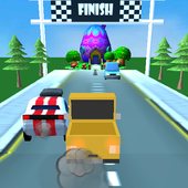 Racing Car Cartoon 3D icon