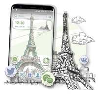 Sketch Eiffel Tower Theme on 9Apps