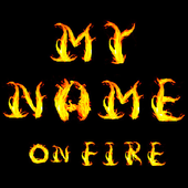 3D My Name On Fire Wallpaper أيقونة
