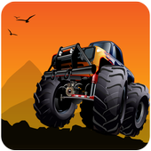 Monster truck race icon