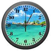 Beach clock live wallpaper icon