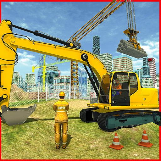 Heavy Construction Building: Truck Excavator Games icon
