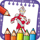 Coloring Book for Ultraman Hero Zero icon