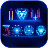 Avengers, I, Love, Youथीम HD वॉलपेपर 3D आइकन on 9Apps