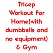 Tricep Exercise - Home & Gym Workout on 9Apps