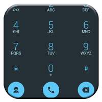 Dialer theme Droid L Blue