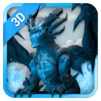 3D ice dragon live wallpaper