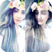 Sweet Camera, Face Filter, Selfie Editor, collage