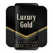 Luxus schwarze Tastatur icon