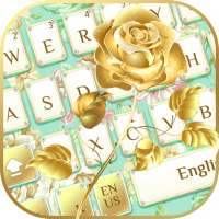 Gold Flower Keyboard