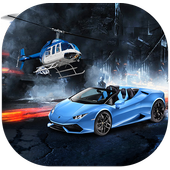 Helicopter And Criminals Clash icon