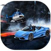 Helicopter And Criminals Clash