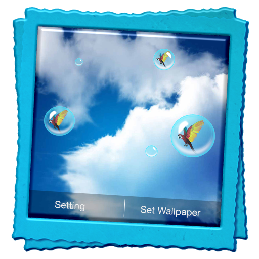 Blue Sky Live Wallpaper أيقونة