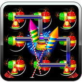 Fireworks Pattern Lock Screen icon