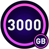 3000 GB free storage space expander - superb clean icon