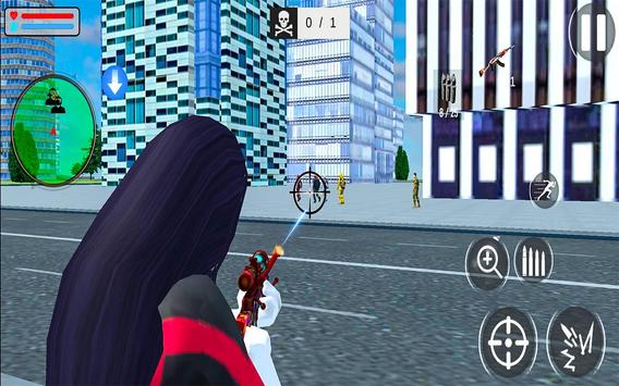 Flying US Rope Hero Girl: Vice Town Gangster Crime screenshot 3
