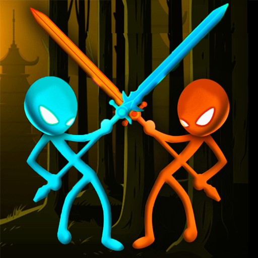 Red and Blue Stickman Duelist War icon