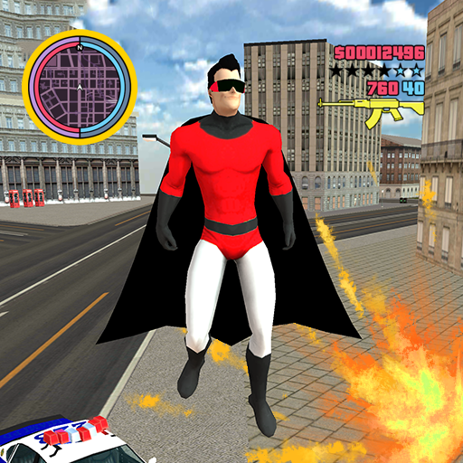 Flying Super Hero Vegas Rescue icon