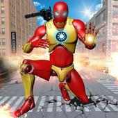 Grand Iron Superhero Flying Robot Rescue Mission