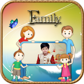 Family photo frames icon
