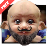 Funny face booth icon