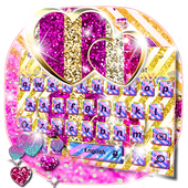 Glitter Heart Keyboard Theme icon