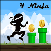 4 Ninja Run Crash icon