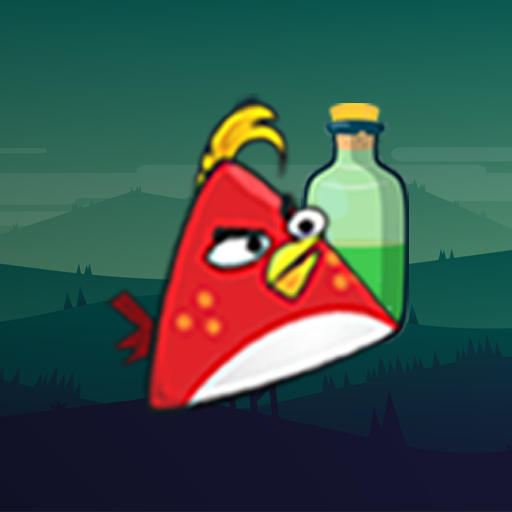 Knock Down Bottles With Angry Chickens icon