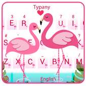 Typany Pink Flamingo Love Keyboard on 9Apps