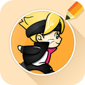 Draw Drawings Boruto Fighters Anime Style icon
