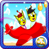 Little три кота flying icon